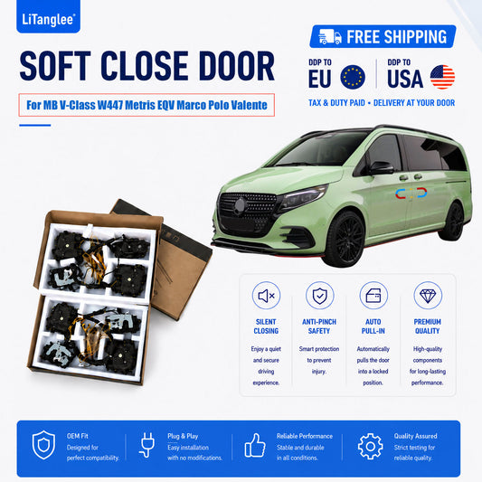 For Mercedes-Benz V-Class W447 Metris EQV Marco Polo Valente (2014-2026+) Electric Soft Close Door Kit | LiTanglee