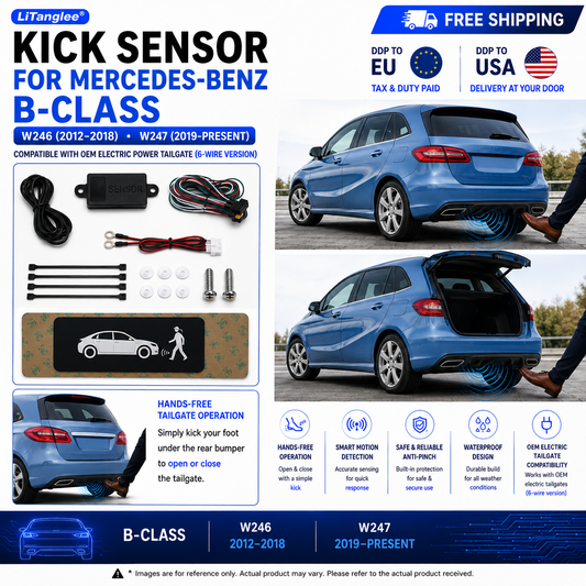 For Mercedes-Benz B-Class W246 W247 OEM Electric Power Tailgate Smart Hands-Free Kick Sensor – Foot-Activated Tailgate Opening & Closing System