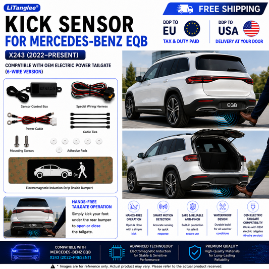 For Mercedes-Benz EQB X243 OEM Electric Power Tailgate Smart Hands-Free Kick Sensor – Foot-Activated Tailgate Opening & Closing System