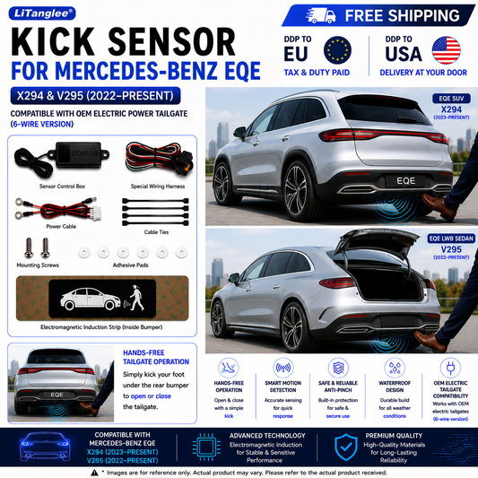 For Mercedes-Benz EQE X294 V295 OEM Electric Power Tailgate Smart Hands-Free Kick Sensor – Foot-Activated Tailgate Opening & Closing System