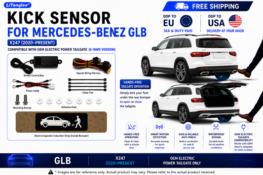 For Mercedes-Benz GLB X247 with Factory Electric Power Tailgate – Aftermarket Hands-Free Kick Sensor for Foot-Activated Opening & Closing