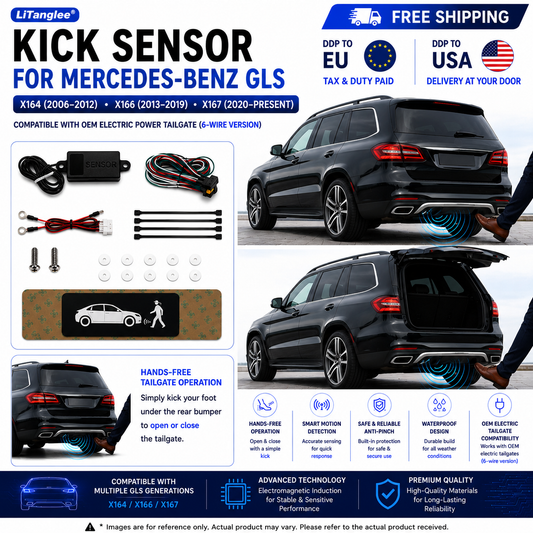 For Mercedes-Benz GLS X164 X166 X167 OEM Electric Power Tailgate Smart Hands-Free Kick Sensor – Foot-Activated Tailgate Opening & Closing System