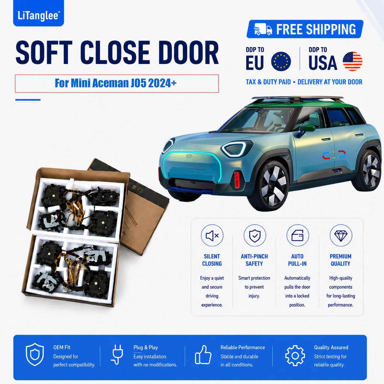 For Mini Aceman (J05) Premium Automatic Vacuum Soft Close Door System | LiTanglee®