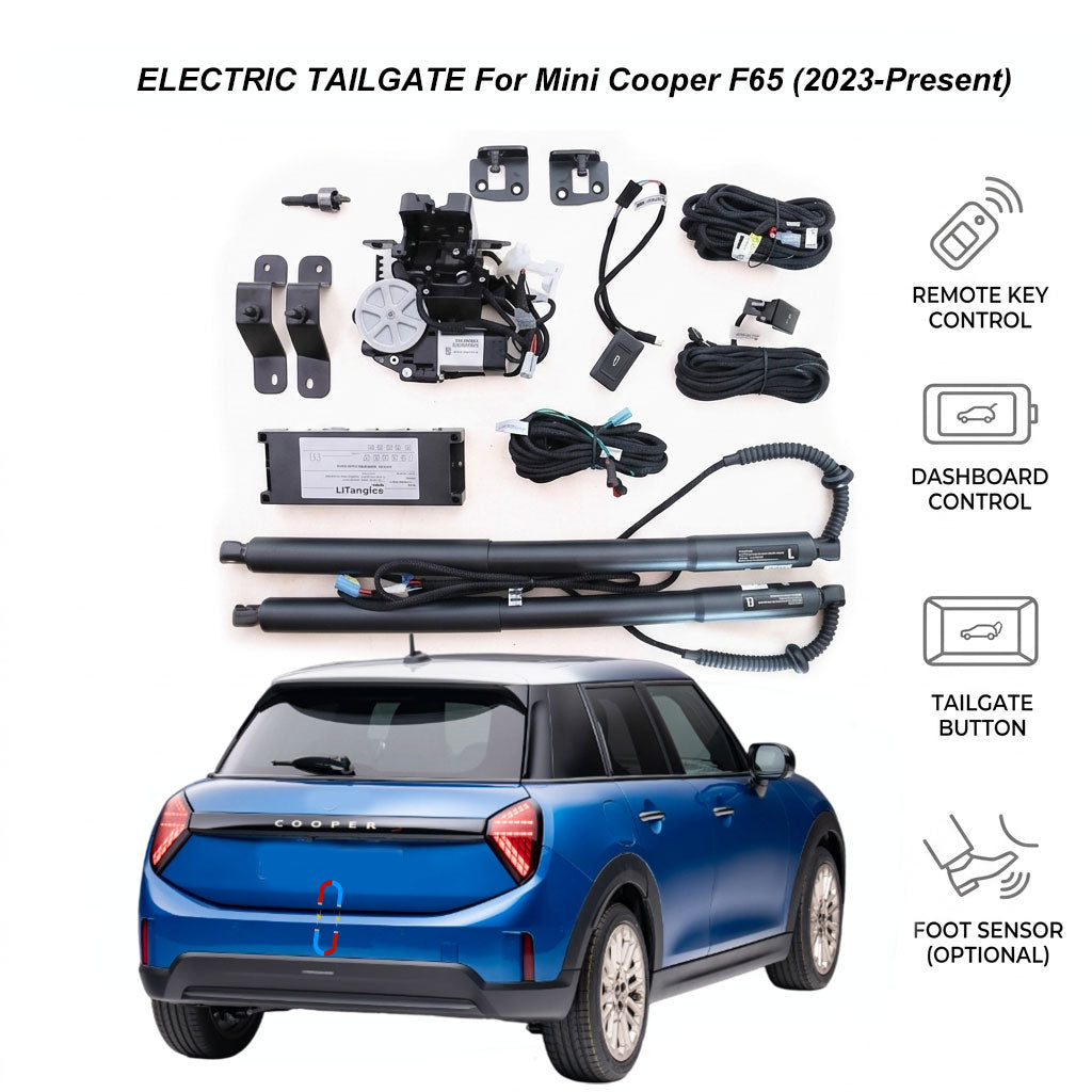 Electric Power Tailgate Lift for Mini Cooper S F65 (2023-Present) | Mini 5-Door Hatch Smart Trunk Opener | CE & FCC Certified