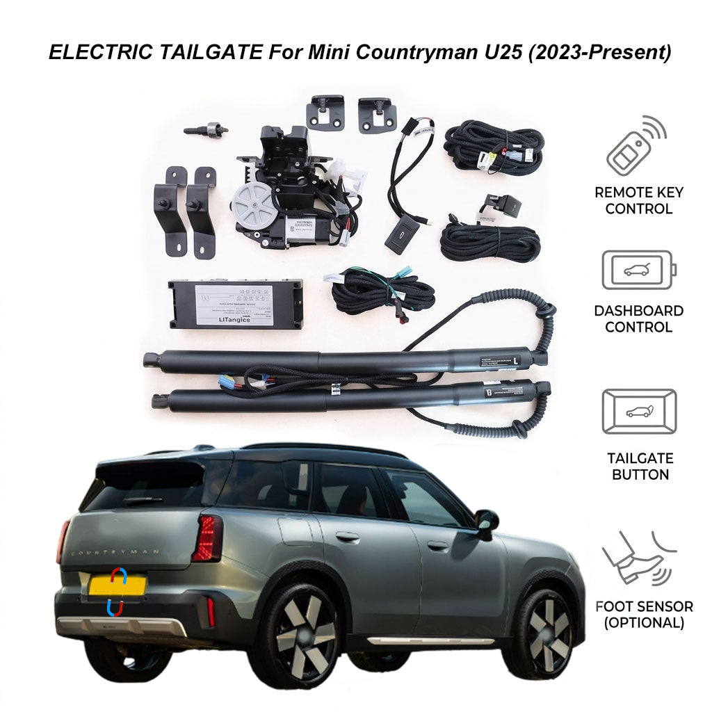 Electric Power Tailgate Lift for Mini Countryman U25 (2023-Present) | Mini Countryman 3rd Gen Smart Trunk Opener | CE & FCC Certified