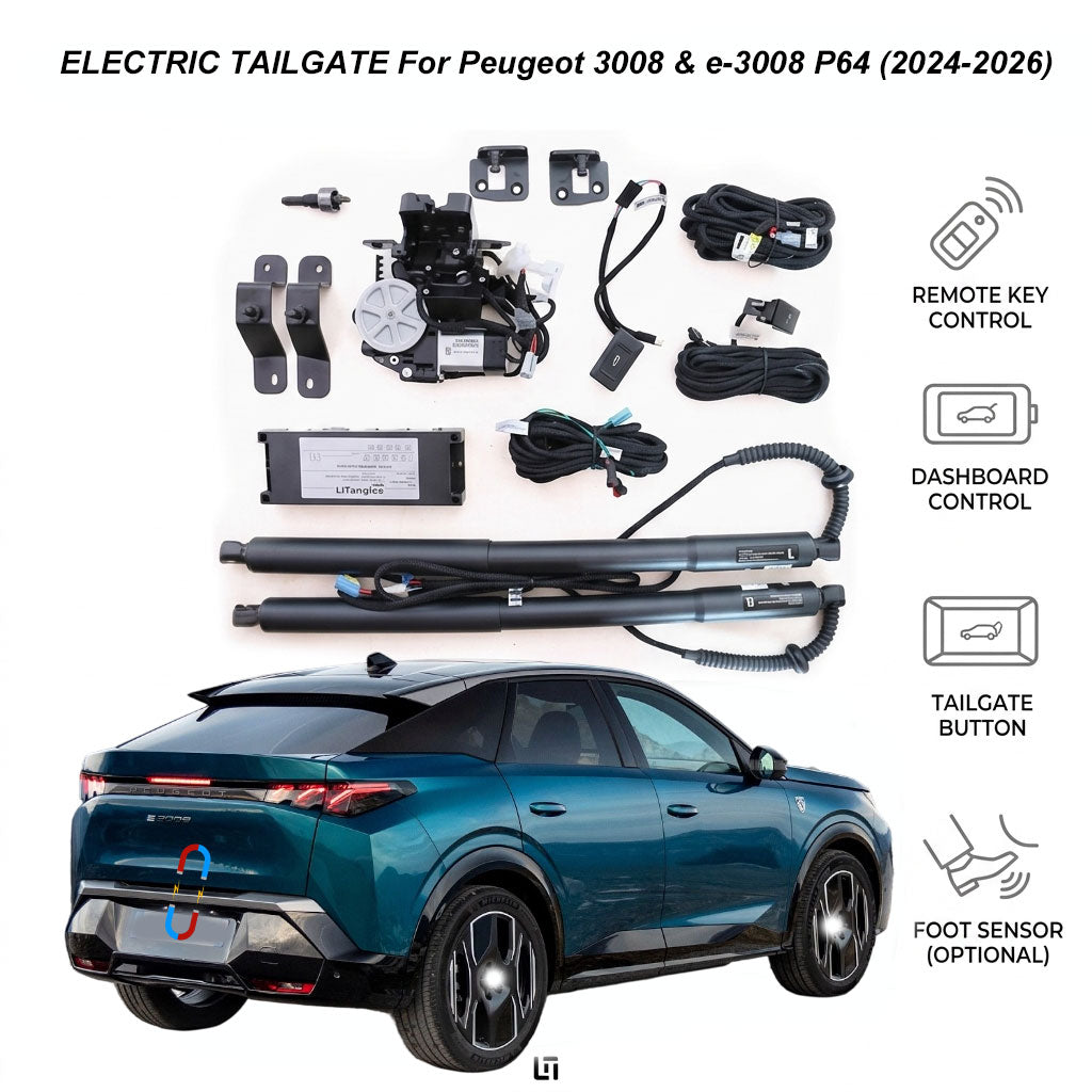 Electric Power Tailgate for Peugeot 3008 & e-3008 P64 (2024-2026+) | Smart Trunk Lift Kit