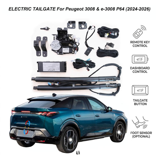 Elektrische Heckklappe für Peugeot 3008 & e-3008 P64 (2024-2026+) | Smart Trunk Lift Kit