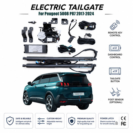 r Peugeot 5008 P87 2017-2024 Automatischer elektrischer Heckklappenlift | Elektrische Kofferraumöffnung | OEM-Passform & CE-zertifiziert