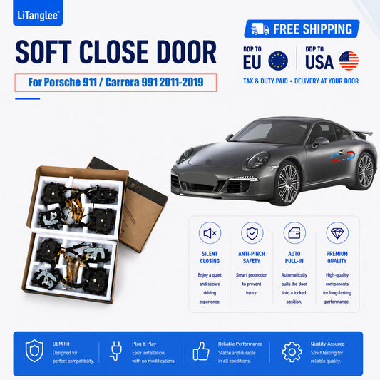 For Porsche 911 / Carrera 991 (2011-2019) Electric Soft Close Door Kit | LiTanglee