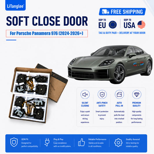 For Porsche Panamera 976 (2024-2026+) Electric Soft Close Door Kit | LiTanglee