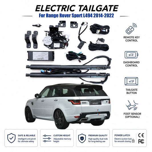 For Range Rover Sport L494 2014-2022 Automatic Power Tailgate Lift Kit | Electric Trunk Opener | Ultra-Silent | OEM Fit & CE Certified