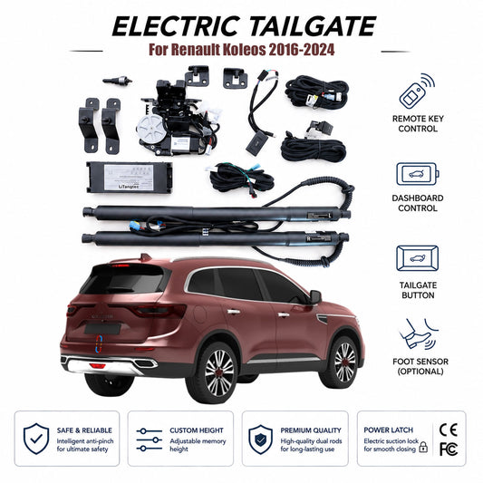 For Renault Koleos 2016-2024 Electric Tailgate Lift Kit | Smart Power Trunk Opener with Foot Sensor & Soft Close | OEM Fit Retrofit