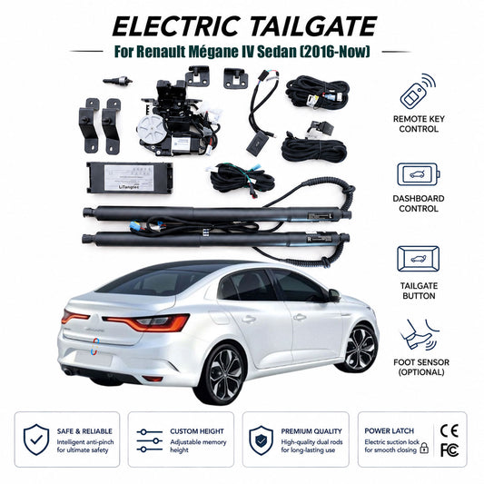 Electric Power Tailgate Lift for Renault Mégane IV Sedan (2016-Now) | Smart Trunk Opener Upgrade | CE & FCC Certified