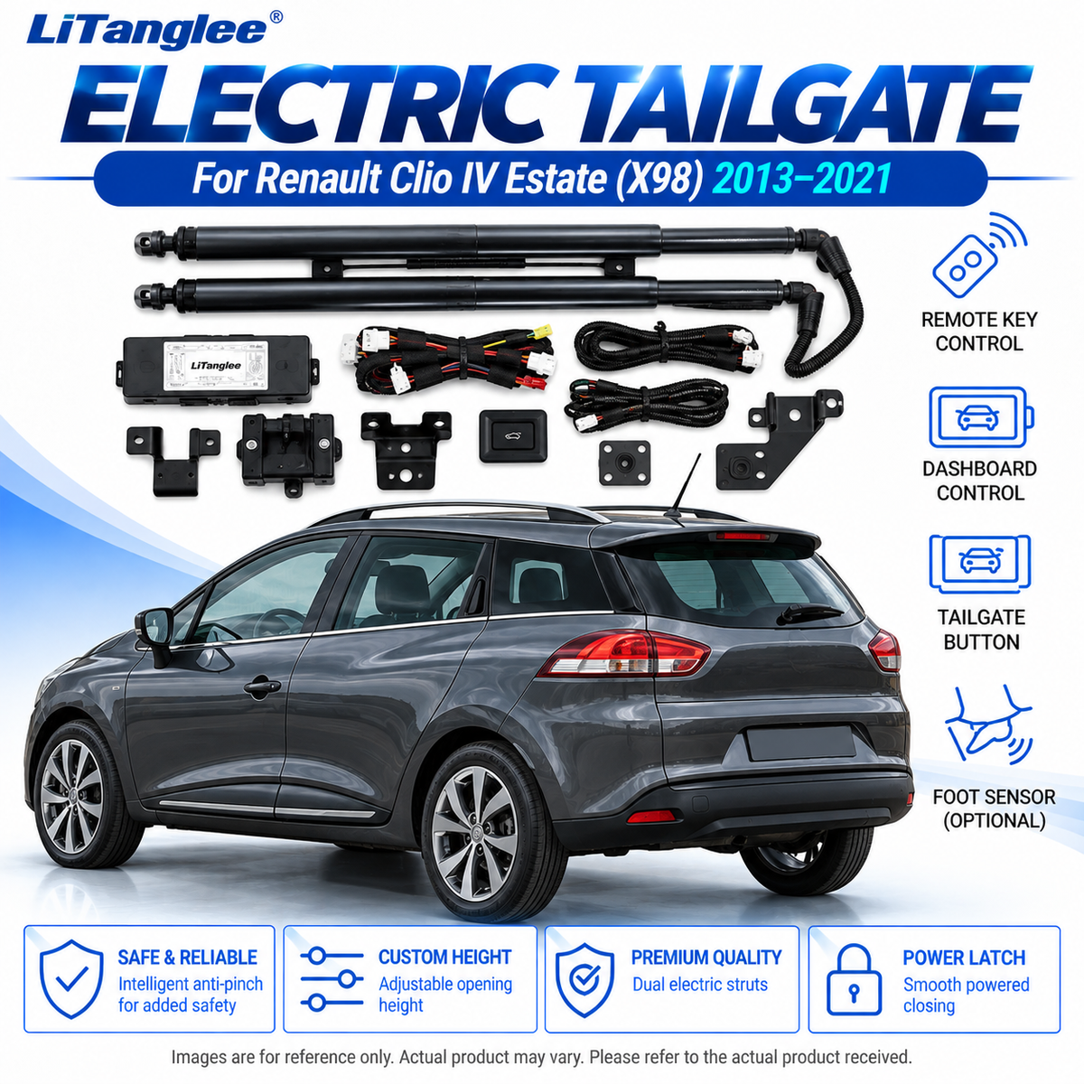 For Renault Clio4 / IV Estate X98 7R 2013-2021 Electric Power Tailgate Liftgate Kit Smart Automatic Trunk Opening and Closing System
