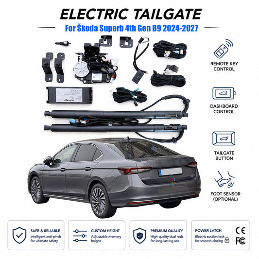For Škoda Superb 4th Gen B9 2024-2026 Automatic Power Tailgate Lift Kit | Electric Trunk Opener | Ultra-Silent | OEM Fit & CE Certified