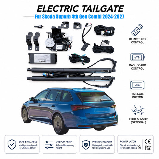For Škoda Superb 4th Gen B9 Combi Estate 2024-2026 Automatic Power Tailgate Lift Kit | Electric Trunk Opener | Ultra-Silent | OEM Fit & CE Certified