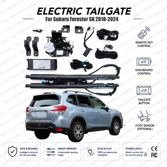 For Subaru Forester SK 2018-2024 Smart Power Tailgate Lift Kit by LiTanglee® | Electric Trunk Opener with Soft Close | EyeSight & SGP Compatible | Dual Heavy-Duty Struts