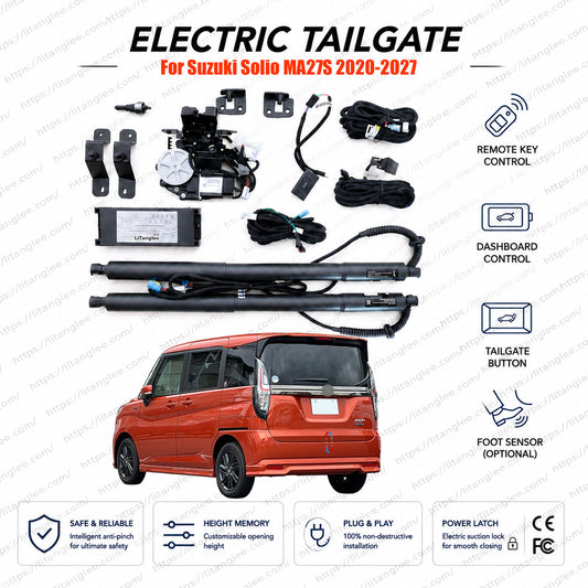 For Suzuki Solio MA27S 2020-2026 Power Tailgate Lift Kit | Smart Electric Trunk Opener | 4th Gen | Tall Boy Wagon | Dual Struts | OEM Fit & CE Certified