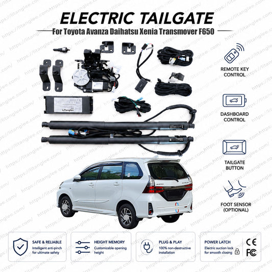 For Toyota Avanza Daihatsu Xenia Transmover F650 2011-2021 Power Tailgate Lift Kit | Smart Electric Trunk Opener | 2nd Gen | Dual Struts | OEM Fit & CE Certified