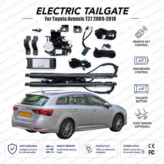 For Toyota Avensis T27 2009-2018 Power Tailgate Lift Kit | Smart Electric Trunk Opener | 3rd Gen | Tourer Estate Sedan | Dual Struts | OEM Fit & CE Certified