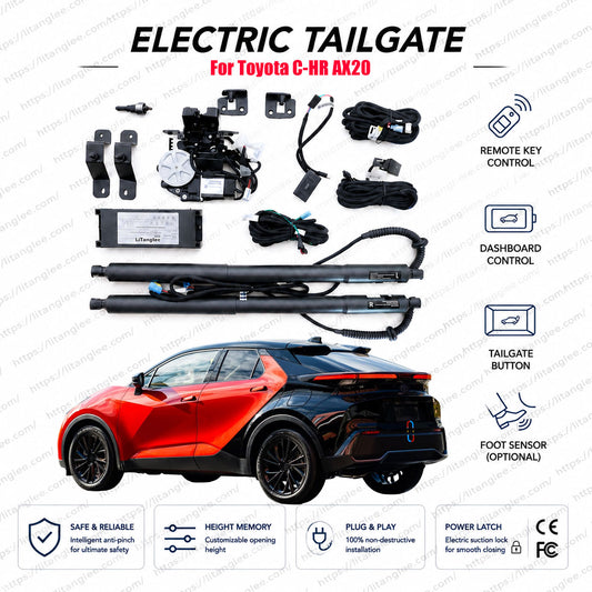 Für Toyota C-HR AX20 2024-2027 Power Heckklappenlift-Kit | Intelligenter elektrischer Kofferraumöffner | 2. Generation | Ultra-Leise | OEM-Passform & CE-zertifiziert