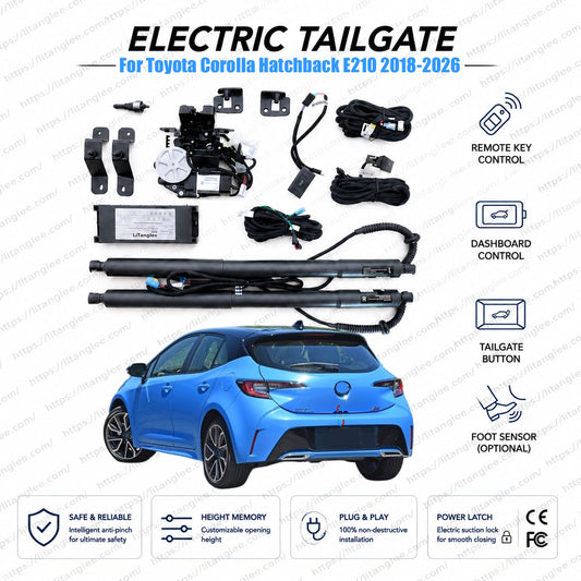Für Toyota Corolla Schrägheck E210 2018–2026 Elektrische Heckklappen-Nachrüstlösung | Intelligenter elektrischer Kofferraumöffner | Sport | Extrem leise | OEM-Passform & CE-zertifiziert
