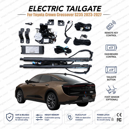 Für Toyota Crown Crossover S235 2023-2026 Automatisches Power-Heckklappen-Kit | Neuer Crown Liftback | Intelligenter Kofferraumöffner | Ultra-Leise | OEM-Passform & CE-zertifiziert