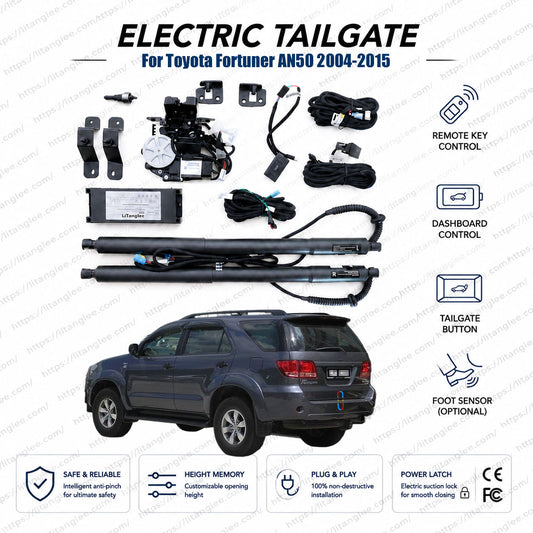 Für Toyota Fortuner AN50 2004-2015 Automatisches elektrisches Heckklappen-Hebesystem | Smart Trunk Opener der 1. Generation | SW4 | OEM-Passform & CE-zertifiziert