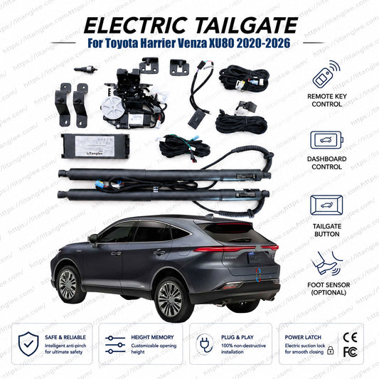 Für Toyota Harrier Venza XU80 2020-2026 Automatisches elektrisches Heckklappen-Hebekit | Intelligenter elektrischer Kofferraumöffner | TNGA-K | OEM-Passform & CE-zertifiziert