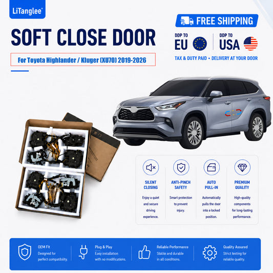 For Toyota Highlander / Kluger (XU70) 2019-2026 Premium Electric Soft Close Door Kit