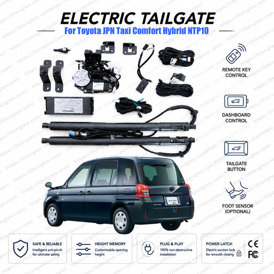 Für Toyota JPN Taxi Comfort Hybrid NTP10 2017–2027 Elektrische Heckklappe | Smarter elektrischer Kofferraumöffner | LPG-Hybrid | Extrem leise | OEM-Passform & CE-zertifiziert