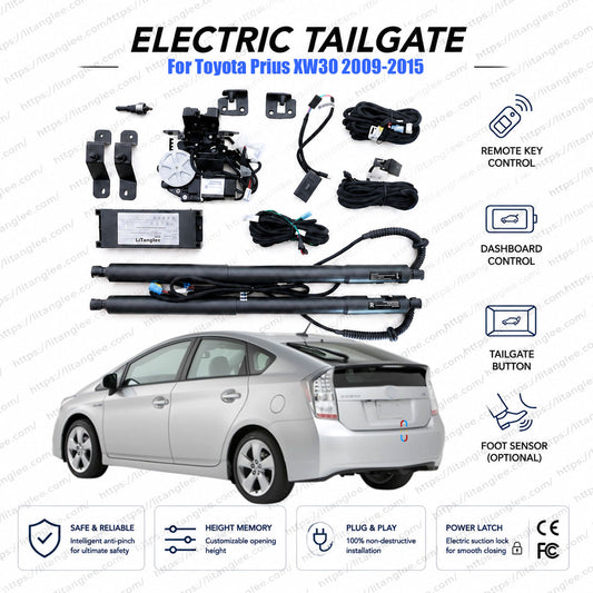 Für Toyota Prius XW30 2009-2015 Elektrische Heckklappe Lift Kit | Intelligente elektrische Kofferraumöffnung | 3. Generation | Hybrid | Ultra-leise | OEM-Passform & CE-zertifiziert