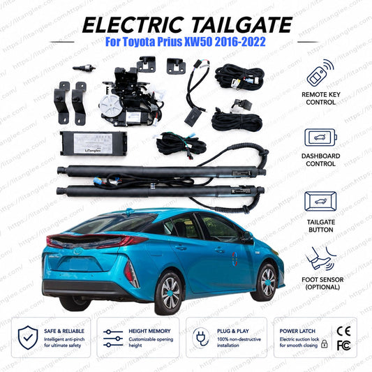 For Toyota Prius XW50 2016-2022 Power Tailgate Lift Kit | Smart Electric Trunk Opener | 4th Gen | Hybrid | Ultra-Silent | OEM Fit & CE Certified