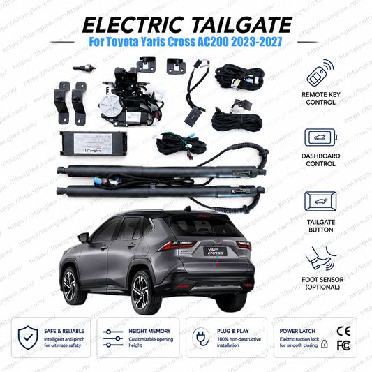 Für Toyota Yaris Cross AC200 2023-2027 Elektrische Heckklappe Nachrüstsatz | Intelligenter Heckklappenöffner | DNGA | Extrem leise | OEM Passform & CE zertifiziert