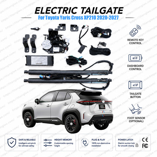 Für Toyota Yaris Cross XP210 2020-2027 Elektrische Heckklappenöffnung | Smarter elektrischer Kofferraumöffner | Hybrid | Ultra-leise | OEM-Passform & CE-zertifiziert