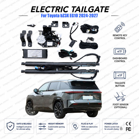 Für Toyota bZ3X EG10 2024-2027 Elektrische Heckklappen-Nachrüstlösung | Intelligenter elektrischer Kofferraumöffner | bZ Serie | Ultra-leise | OEM-Passform & CE-zertifiziert