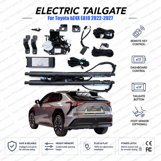 Für Toyota bZ4X EA10 2022-2027 Elektrische Heckklappe | Smarter Kofferraumöffner | e-TNGA | Ultra-Leise | OEM-Passform & CE-Zertifiziert