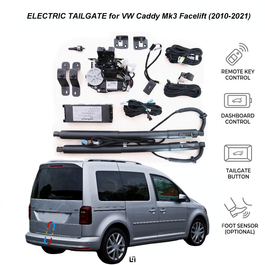 Electric Power Tailgate for VW Caddy Mk3 Facelift (2010-2021) | Smart Trunk Lift Kit