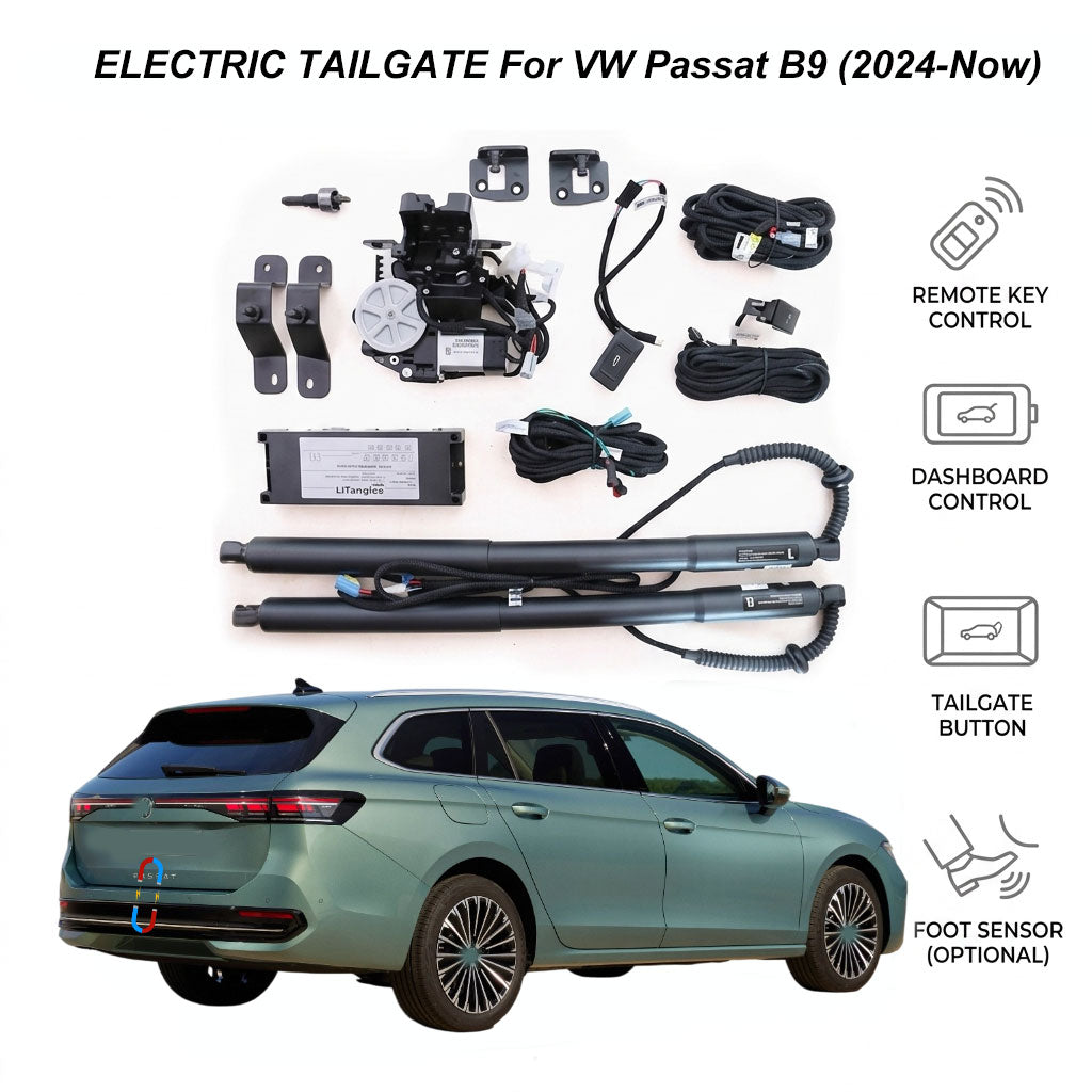 Elektrische Heckklappenlift für Volkswagen VW Passat B9 (2024-Heute) | Passat Variant & Passat Pro Intelligente Kofferraumaufrüstung | CE- & FCC-zertifiziert