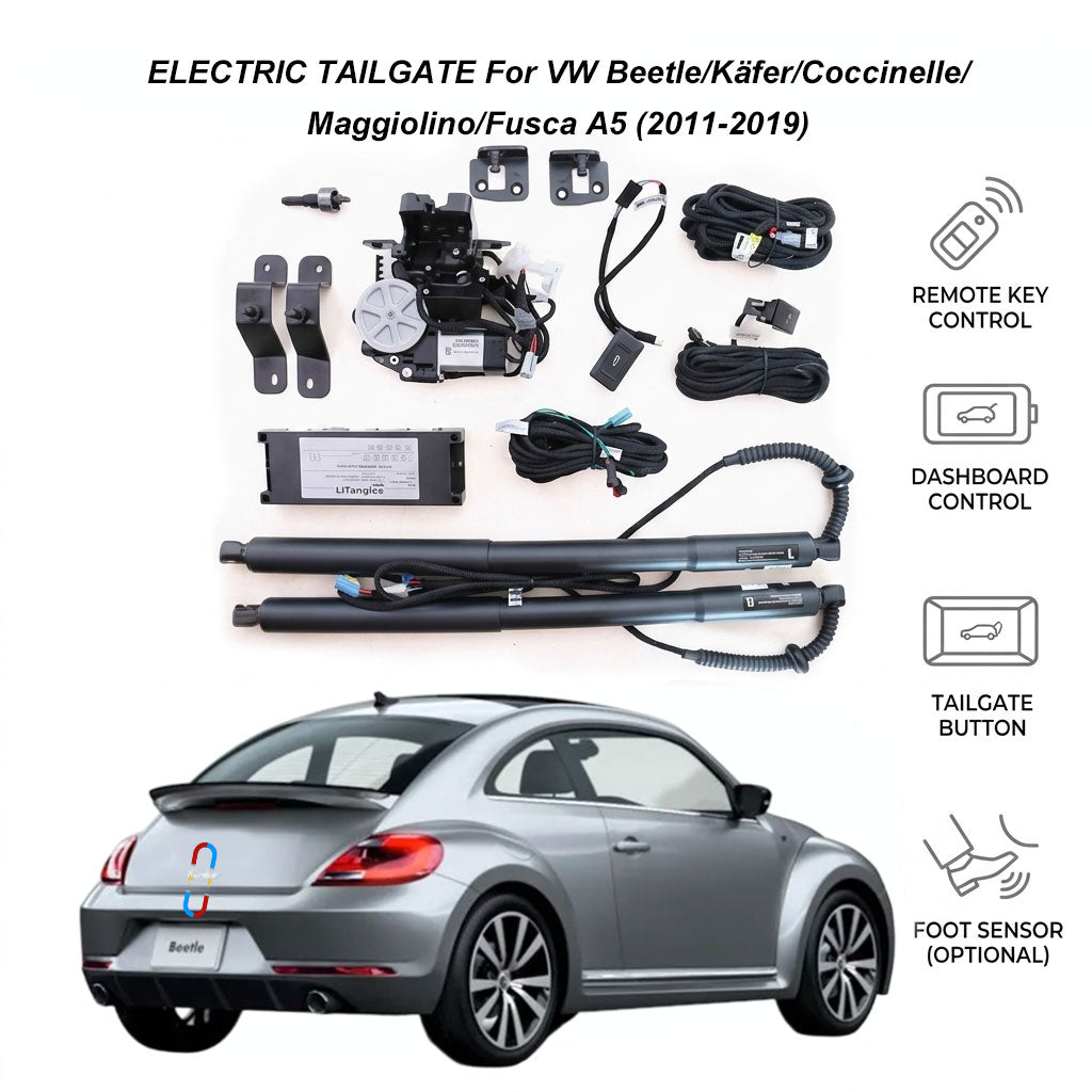 Electric Power Tailgate Lift for VW Beetle/Käfer/Coccinelle/Maggiolino/Fusca A5 (2011-2019) | Smart Hatch Upgrade | CE & FCC Certified