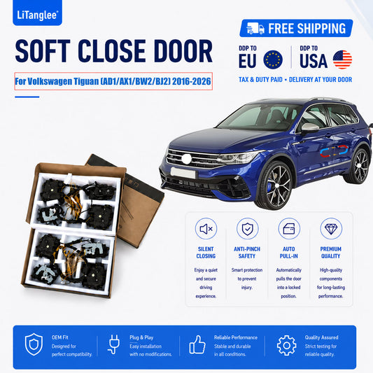For Volkswagen Tiguan (AD1/AX1/BW2/BJ2) 2016-2026 Premium Electric Soft Close Door Kit