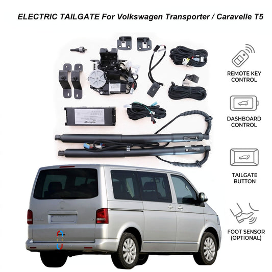 Electric Power Tailgate Lift for Volkswagen Transporter / Caravelle T5 (2003-2015) | VW T5 Smart Rear Hatch Upgrade | CE & FCC Certified