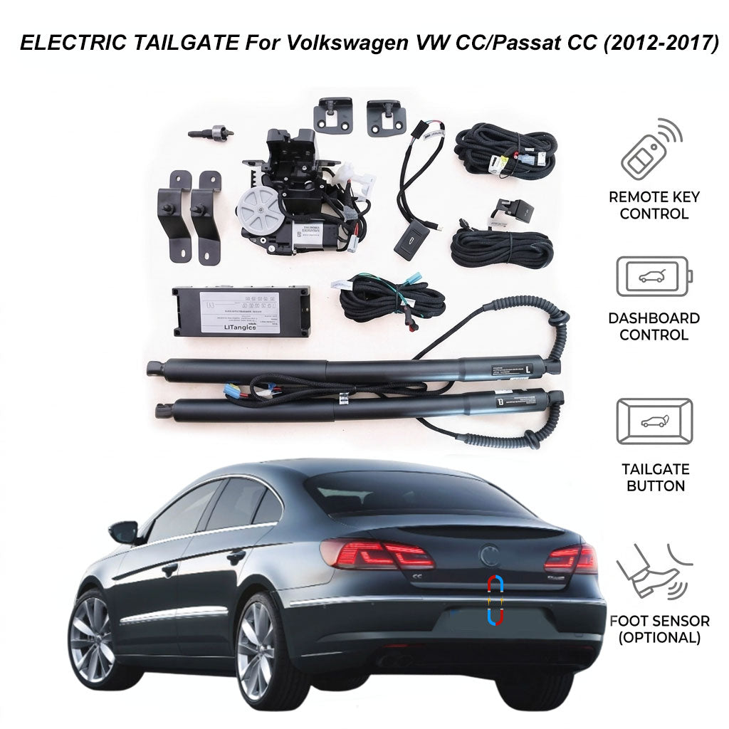 Elektrische Heckklappe für Volkswagen VW CC/Passat CC (2012-2017) | Volkswagen Smart Trunk Opener Upgrade | CE- & FCC-zertifiziert