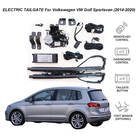 Electric Power Tailgate Lift for Volkswagen VW Golf Sportsvan (2014-2020) | VW Sportsvan Smart Trunk Opener Upgrade | CE & FCC Certified