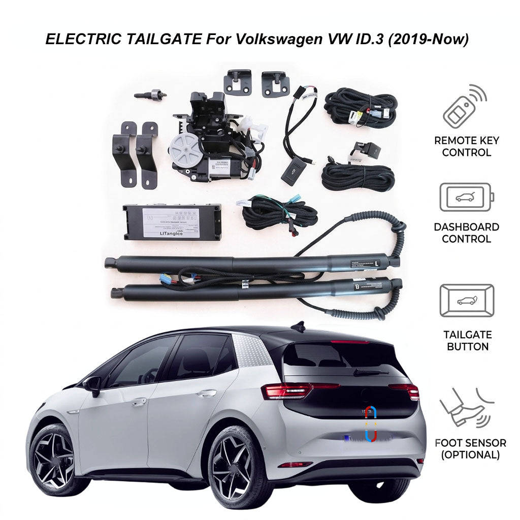 Elektrische Heckklappenöffnung für Volkswagen VW ID.3 (2019-Jetzt) | Smart Trunk Upgrade für Volkswagen ID-Serie | CE- & FCC-zertifiziert