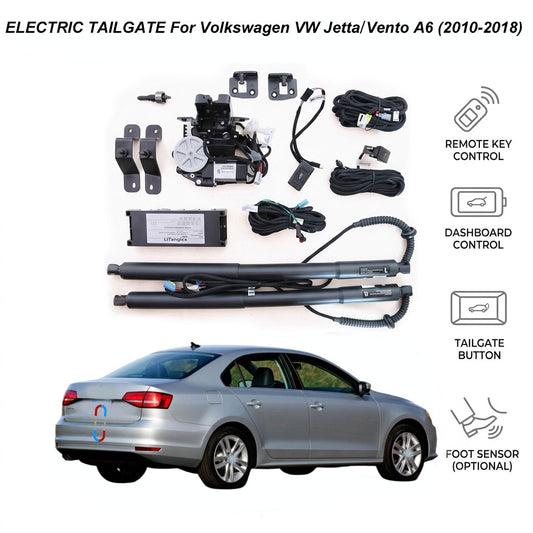 Electric Power Tailgate Lift for Volkswagen VW Jetta / Vento A6 (2010-2018) | Volkswagen Smart Trunk Opener Upgrade | CE & FCC Certified