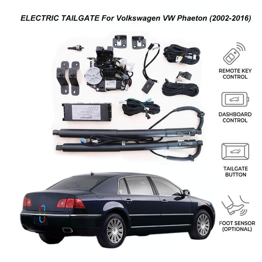 Elektrische Heckklappenöffnung für Volkswagen VW Phaeton (2002–2016) | Intelligentes Kofferraum-Upgrade für Volkswagen Luxuslimousine | CE- & FCC-zertifiziert