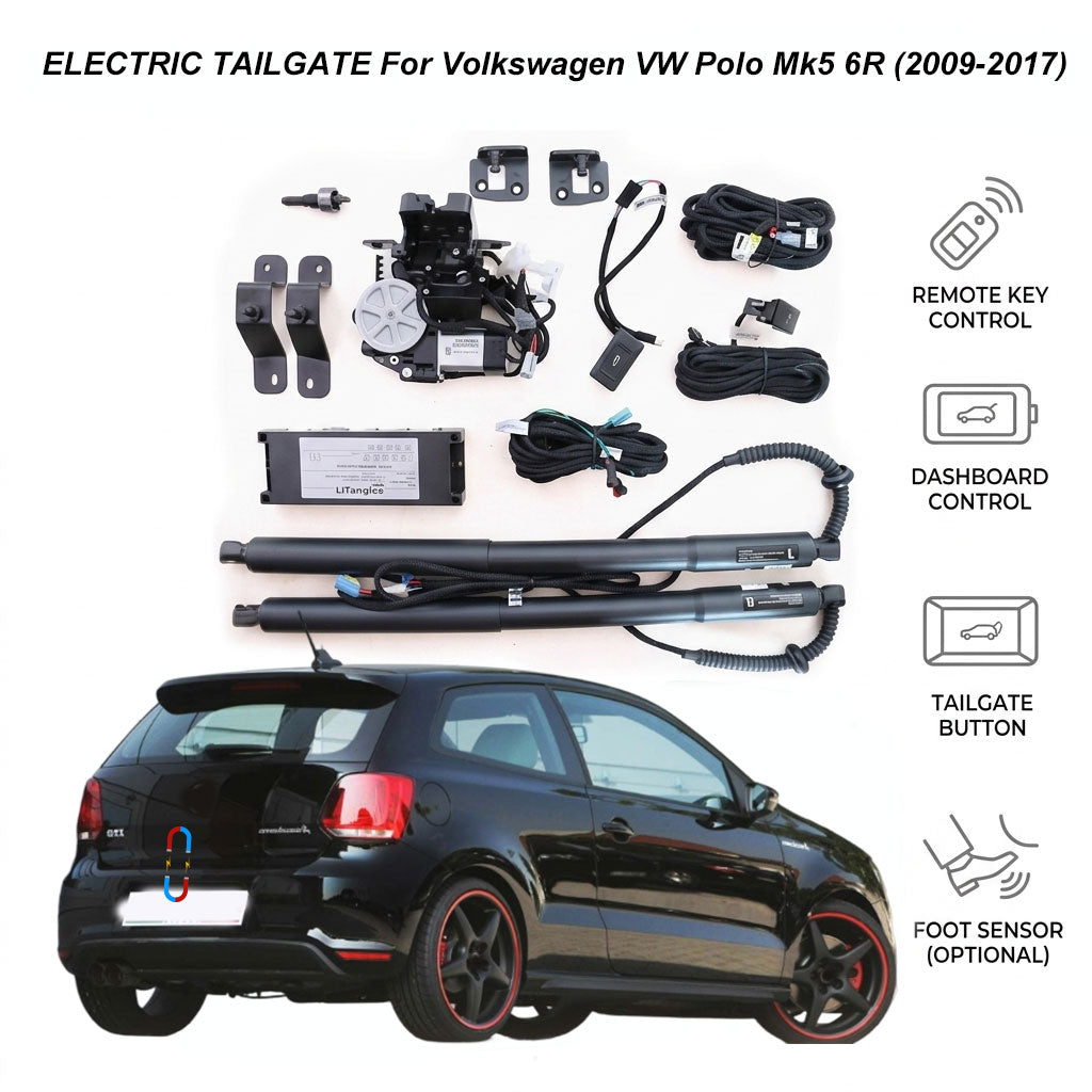 Portón trasero eléctrico para Volkswagen VW Polo Mk5 6R (2009-2017) | Mejora del abre-maletero inteligente Volkswagen | Certificado CE y FCC