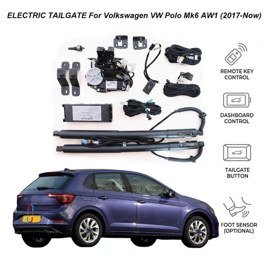 Elektrische Heckklappenöffnung für Volkswagen VW Polo Mk6 AW1 (2017-Heute) | Volkswagen Smart Trunk Opener Upgrade | CE- & FCC-zertifiziert