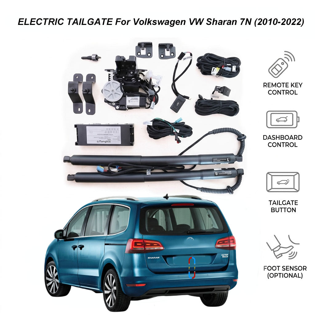 Electric Power Tailgate Lift for Volkswagen VW Sharan 7N (2010-2022) | Volkswagen Full-Size MPV Smart Trunk Upgrade | CE & FCC Certified